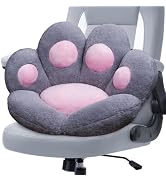 DOBUONO Cat Paw Cushion Office Chair Cushion Comfy Plush Gaming Chair Cushion Cute Seat Cushion f...