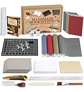 Jupean Bookbinding Supplies Book Binding Kit with Books Cover Cardboard Books Binding Kits for DIY