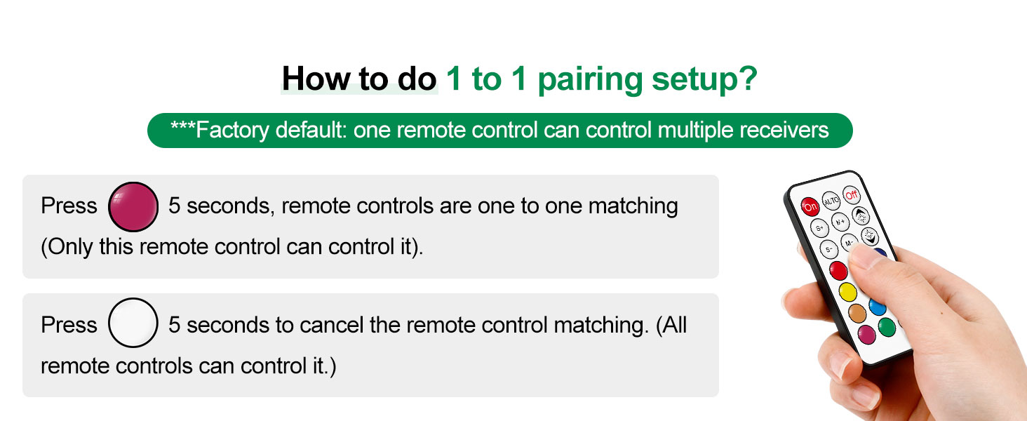 how to do 1 to 1 pairing setput?