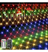 Ollny Net Lights Outdoor Mesh Lights 210LED 10x7ft, IP67 Waterproof Connectable Christmas Net Lig...
