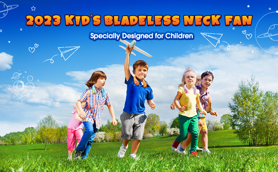 Kids neck fan