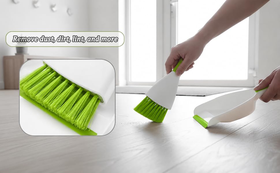 Small Dustpans and Brush Set for Home Cleaning, Sofa,Desk,Guinea Pig Cage,Cat Litter, etc.