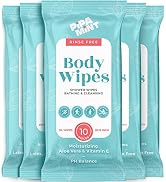 Body Wipes (5 Pack) – 50 XL Shower Wipes, Body Wipes for Adults Bathing, Bedridden wipes - Bath W...