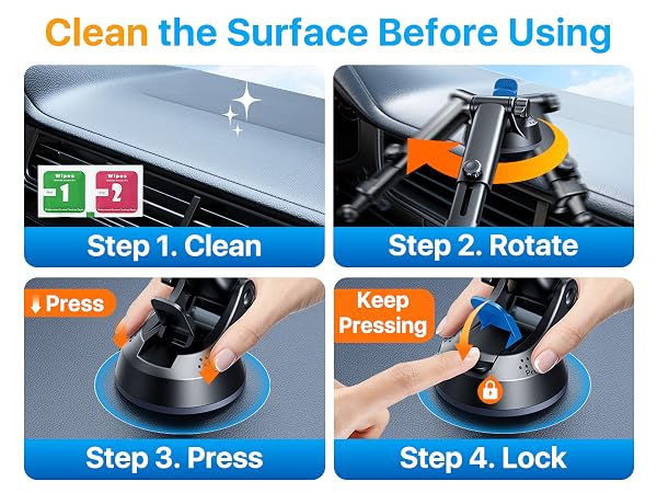 clena the surface before using