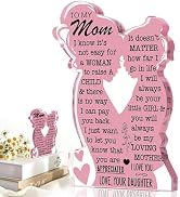 MXCOIRTP Mom Gifts from Daughter, Birthday Presents Ideas, Mother's Day Gift To My Mom Acrylic Pl...