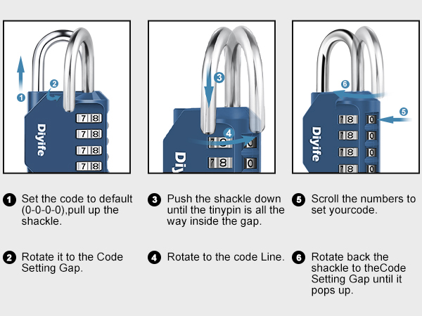 4-digit code lock