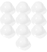 10 Pcs Miniature Construction Hat Mini Construction Toy Doll Hats Plastic Miniature Bottle Topper...