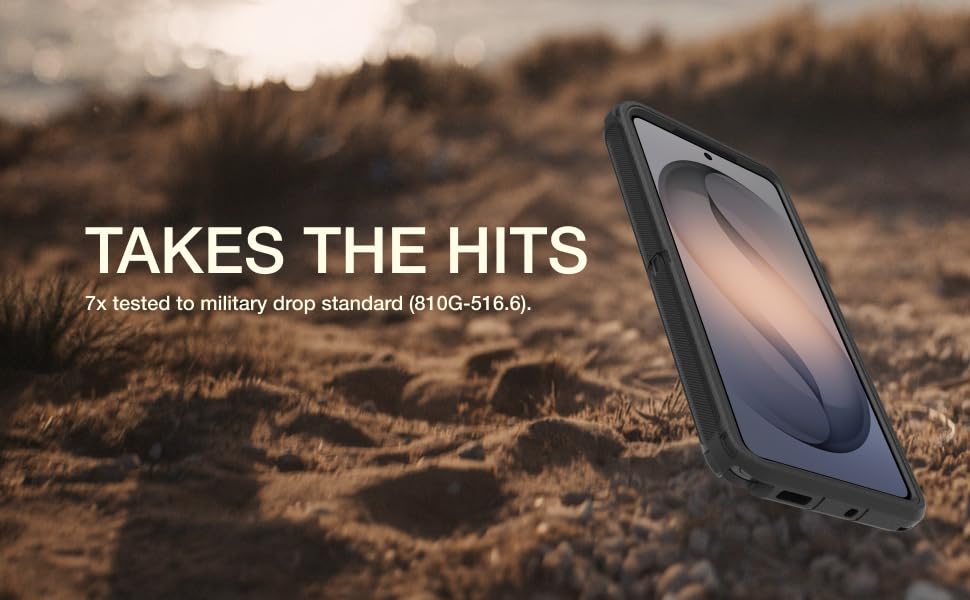 Takes the hits. 7x tested to military drop standard.
