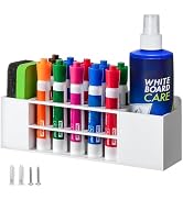 Banafich Magnetic Dry Erase Marker Holder for Whiteboard, Wall Mount Pen Holder for Refrigerator,...
