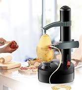 ARSUK Electric Fruit Peeler Potato Apple Peeling Machine Vegetable Spiralizer Cutter Automatic Ro...