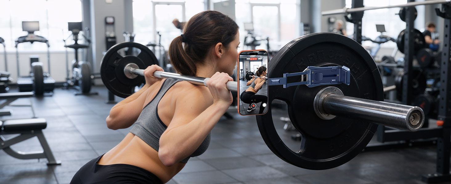 magnetic phone stand for gym
