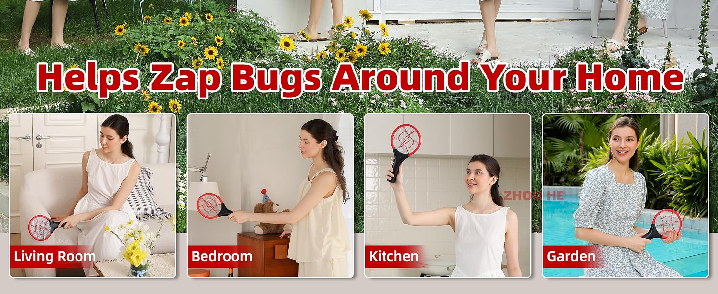 2 Pack Mini Electric Fly Swatter