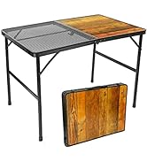 ROCK CLOUD Portable Camping Table Ultralight Aluminum Folding Grill Table Small Camp Table for Be...