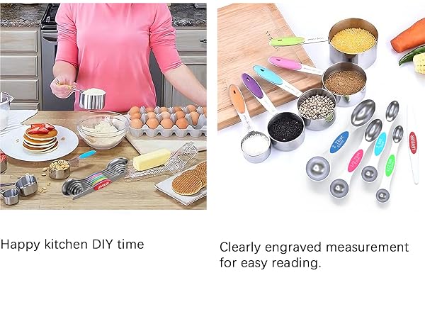 TILUCK Measuring Cups and Spoons