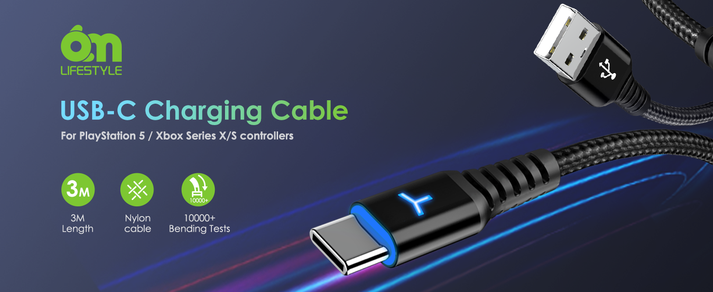 PS5 Controller Charger Charging Cable