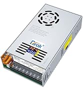 DROK AC to DC Power Converter, DROK AC 110-220V Step Down to DC 0-24V 48V 10A 20A 480W Voltage Bu...