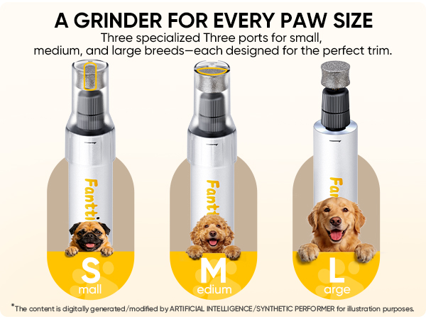F2 Master Pet whisper quiet Dog Nail Grinder