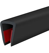 Rubber Edge Trim, Self-Adhesive Rubber Edge Trim, Edge Protector for Sheet Metal, EPDM Material, ...
