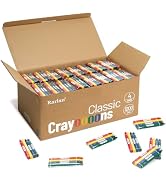 Rarlan Crayons Bulk, 300 Individual Packs of 4 Colors, 1200 count for Kids | for Restaurant, Clas...
