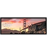 Picrit 12x36 Panoramic Picture Frame, Black Poster Frame for Wall Mounting Diaplay Photos or Artw...