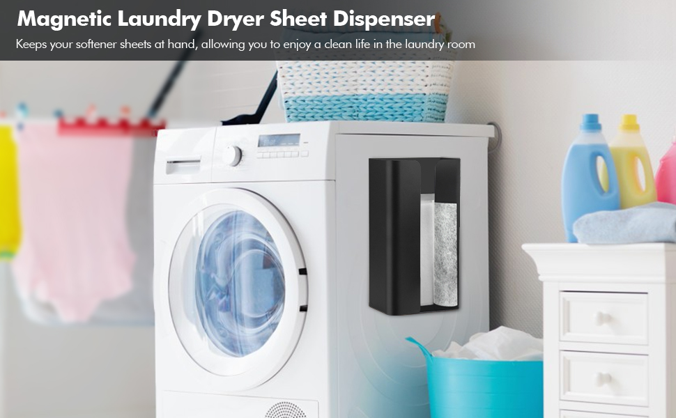 Magnetic Laundry Dryer Sheet Dispenser