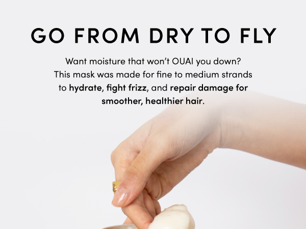 This hair mask is perfect for adding lightweight moisture to fine to medium hair types