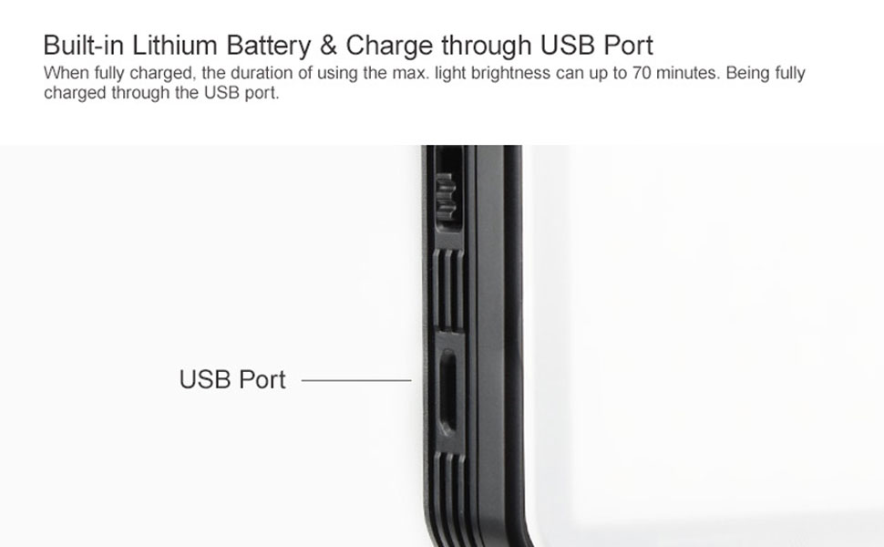 Built-in 3.7V/3000mAh lithium battery