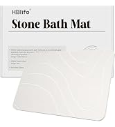 HBlife Stone Bath Mat, 23.5