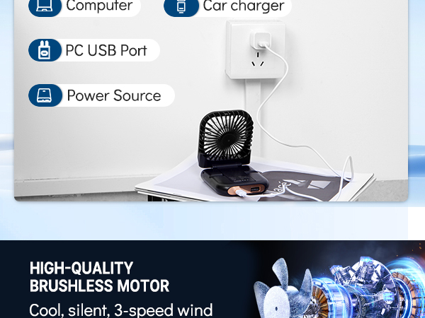 FADACHY Handheld Fan