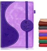 Soomeet Lined Journal Notebook, A5 Hardcover Leather Journal for Men Women, 200 Pages Thick Paper...