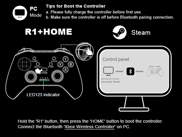 steam wireless controller