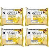 Dickinson's Original Witch Hazel Refreshingly Clean Cleansing Cloths with Aloe, 4 Pack, 25 Cloths...