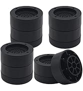 HANIHUA Furniture Risers 2 Inch Black Bed Risers (Set of 4), Heavy Duty Bed Lifts Risers for Tabl...