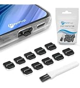 PortPlugs USB-C Plugs (10-Pack) - Easy-Grip Design - Compatible w/Samsung Galaxy S24-S20, iPhone ...