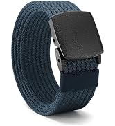 CHAOREN Nickel Free Web Belt Men - TSA Approved Non Metal Buckle Nylon Belt, Travel with Confiden...