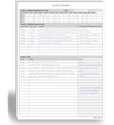 Hourly Planner Notepad. 60 Page Planning Pad w/Appointment Time Block, Task Log List & Note Section