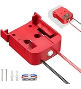 Kzreect Battery Adapter with Switch, Over-Discharge Protection, Compatible with Milwaukee 18V Bat...