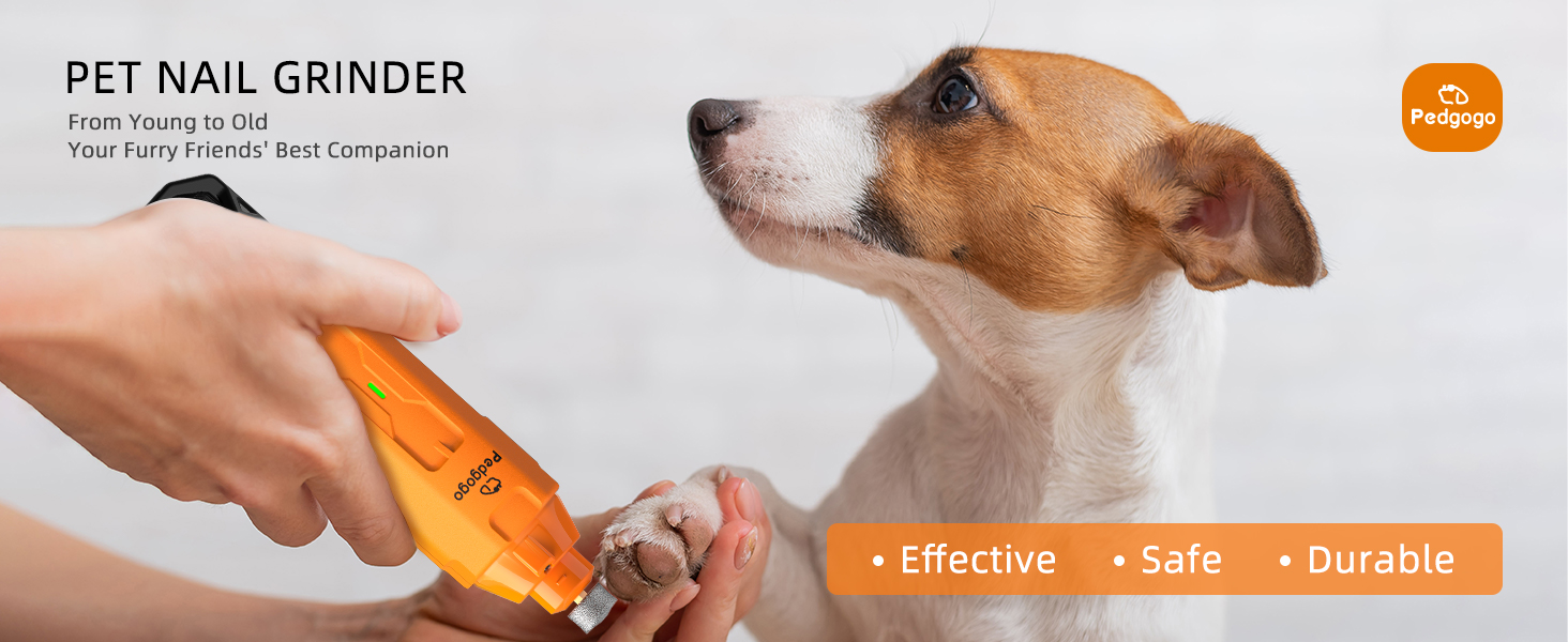 Pedgogo Dog Nail Grinder Orange