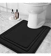 Grandaily Memory Foam Toilet Rugs U-Shaped 24x20, Ultra Soft, Non-Slip and Absorbent Bathroom Rug...
