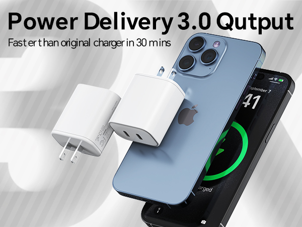 3x faster than original charger in 30 mins