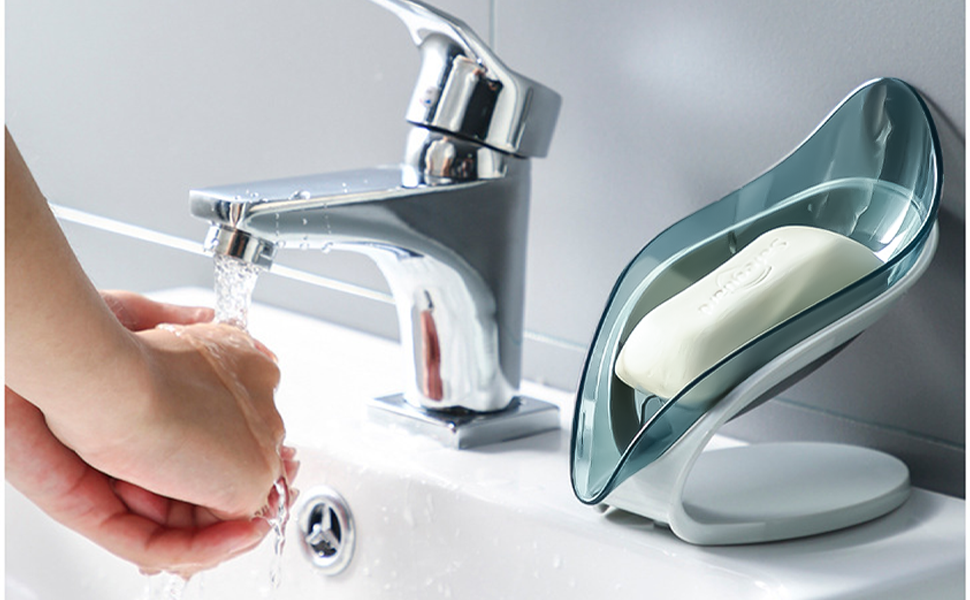 SELF DRAINING SOAP DISH Keep Your Soap Always Fresh