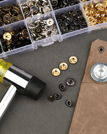 Leather Snap Fasteners Kit