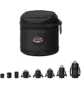 BPAULL Camera Lens Case - DSLR Camera Lens Bag Fits Canon EF 28mm, 24mm, 35mm, 50mm Lenses & More