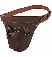Tourbon Genuine Leather Florist Tool Belt Bag Gardener Farmer Tools Holster Waist Pouch Electrici...