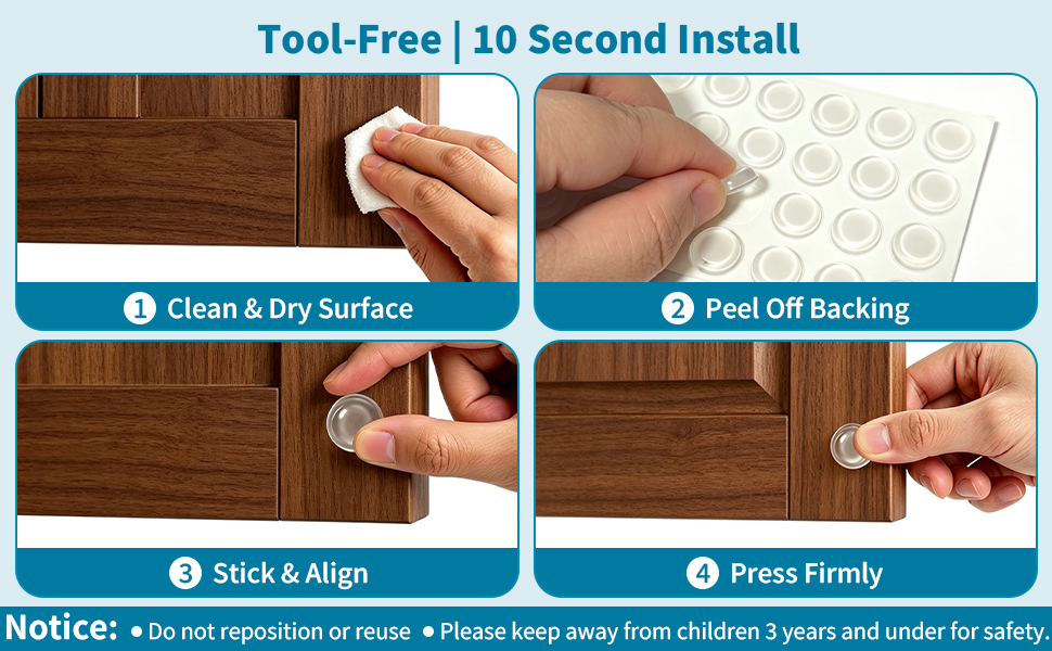 cabinet dots bumpers