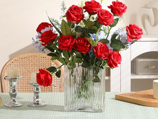 12pcs red roses