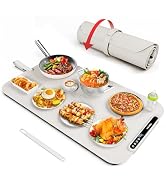 Food Warming Mat, iTRUSOU Silicone Electric Warming Tray with 7 Temp-Settings, 1-8Hr Auto Shut-Of...