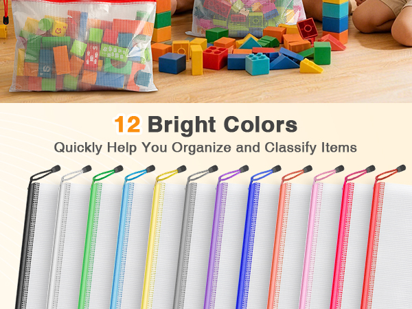 mesh zipper pouch bags