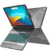 CHESONA iPad Pro 12.9 Case with Keyboard, iPad Pro 12.9 Keyboard, 5-in-1 USB-C Hub, 7 Color Backl...