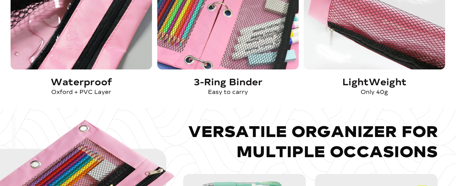 binder organizer for school